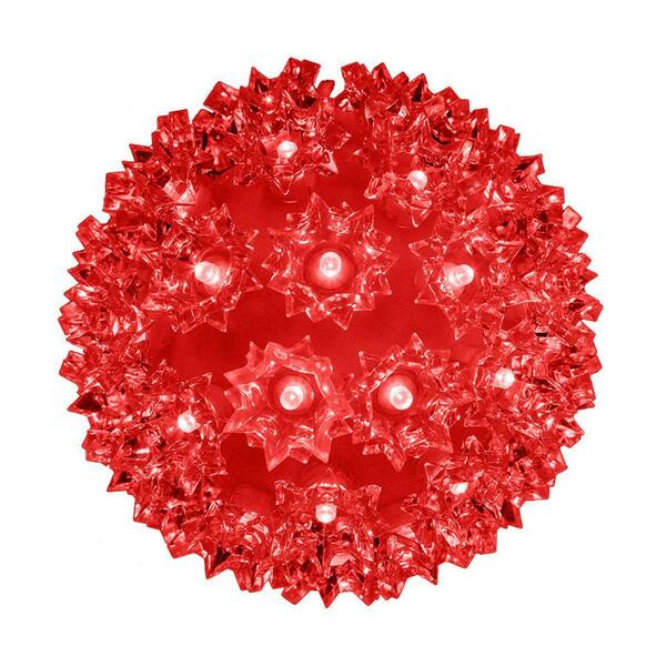 Queens Of Christmas 10 in. Sphere 150 LED Lights - Red S-150SPH-RE-10